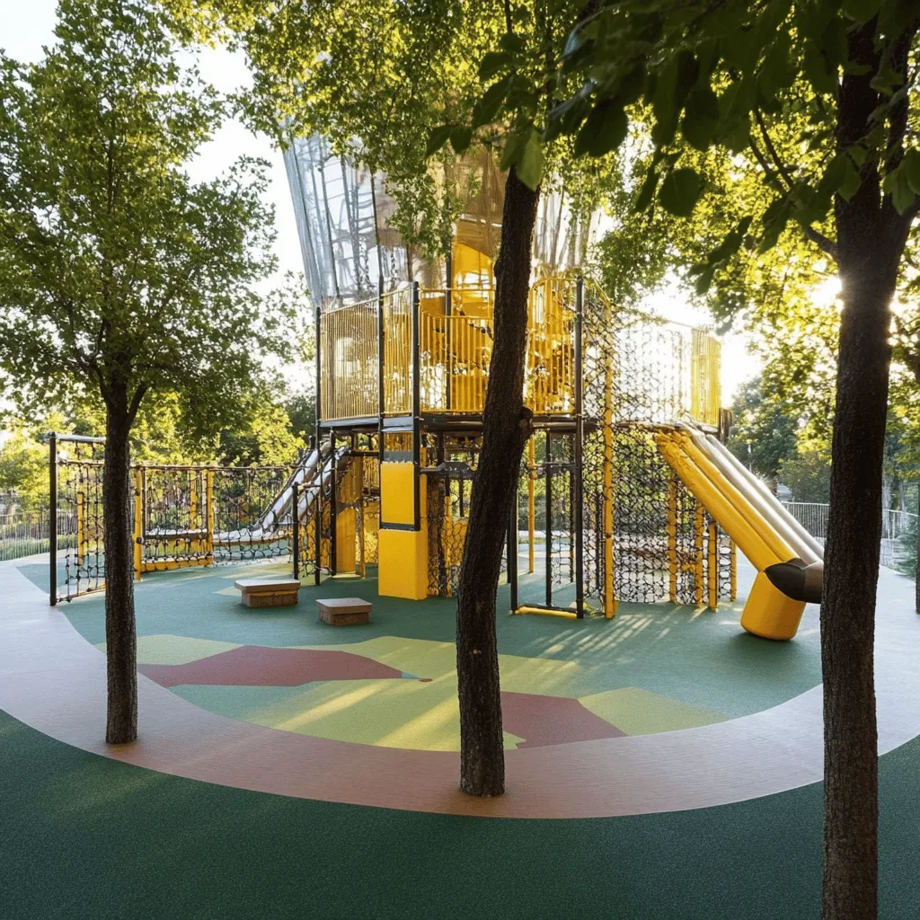 Los parques infantiles con tirolinas son espacios llenos de alegría. Estas áreas combinan juegos emocionantes y la emoción de deslizarse. Los niños disfrutan al máximo mientras juegan. Las tirolinas son seguras y ofrecen un gran desafío. Los pequeños se sienten valientes al despegar y aterrizar. Estos parques son perfectos para desarrollar habilidades físicas y sociales.