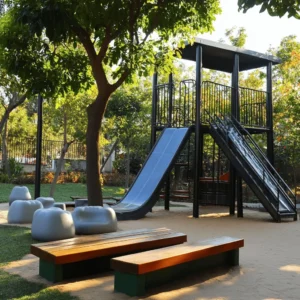 Los columpios son el alma de cualquier parque infantil. En un parque, los niños pueden volar alto. Jugar en columpios mejora su equilibrio y fuerza. Además, jugar al aire libre es muy divertido. Los parques con columpios ofrecen un espacio seguro para que los niños se diviertan.