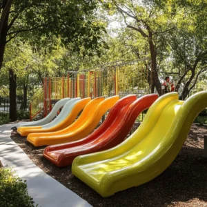Los parques de juegos infantiles son lugares mágicos. Aquí, los niños pueden correr, jugar y soñar. El juego al aire libre es esencial para su desarrollo. Promueve la salud física y mental. Además, los parques ayudan a los niños a hacer amigos. Las risas y los juegos son clave para socializar.
