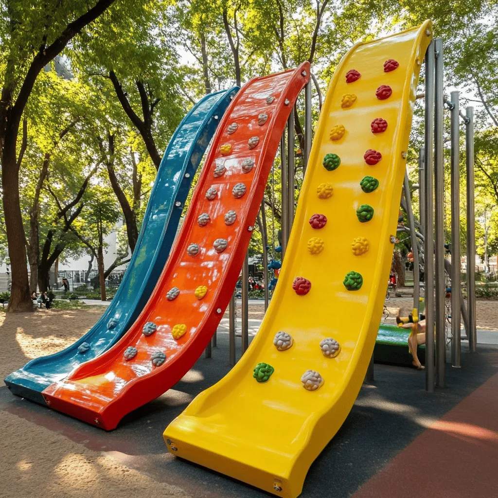 Un rocódromo infantil es un lugar seguro para escalar. Tiene una estructura fuerte y colorida. Los niños pueden practicar habilidades físicas mientras se divierten. La base es antideslizante, así que no hay riesgo de caídas. Además, los paneles tienen agarres de diferentes formas. Esto hace que escalar sea un reto emocionante.