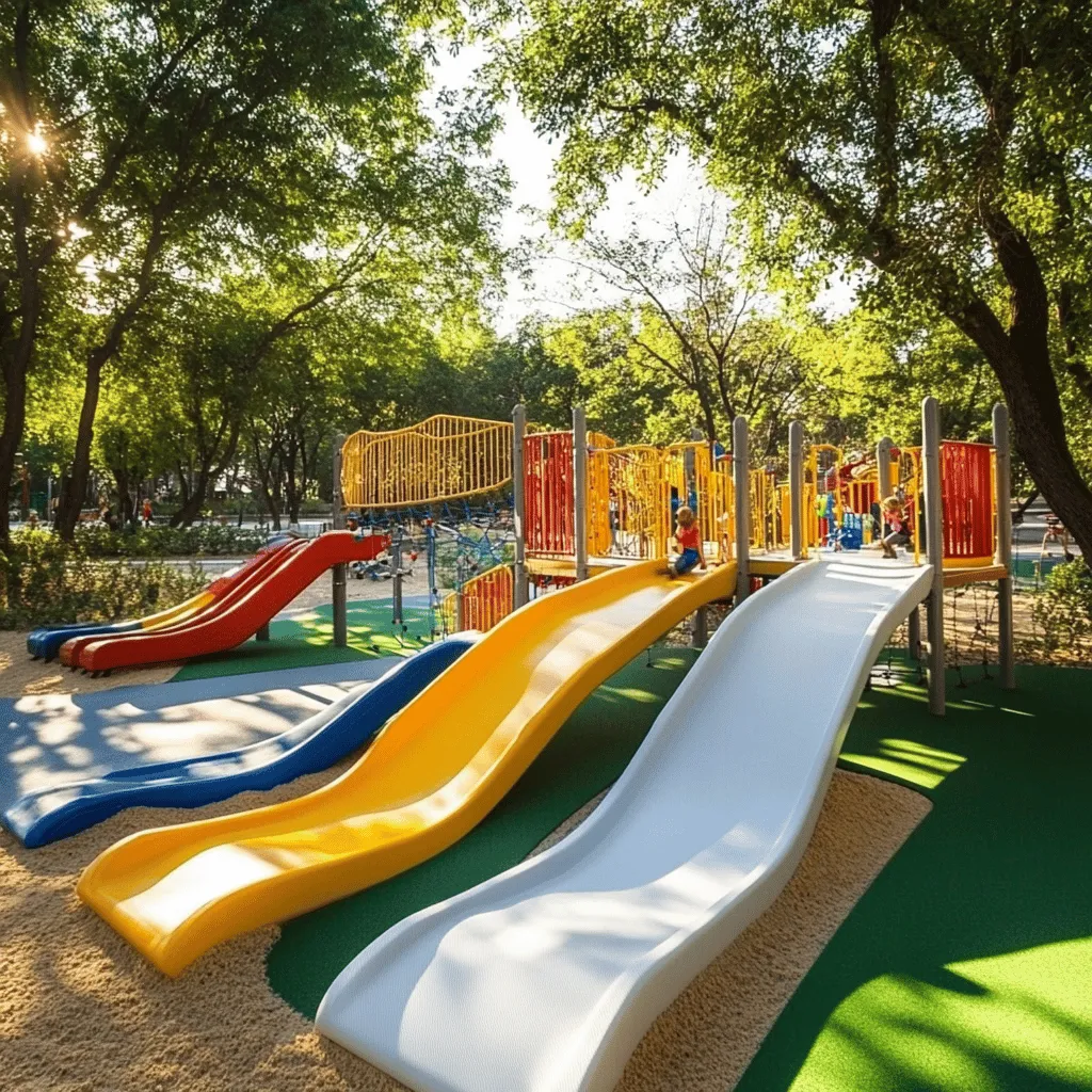Los parques de ocio infantil son espacios divertidos donde los niños juegan y aprenden. Estos lugares ofrecen áreas seguras y emocionantes para explorar. En estos parques, los niños pueden correr, saltar y hacer amigos. Los padres también disfrutan de momentos agradables con sus hijos.