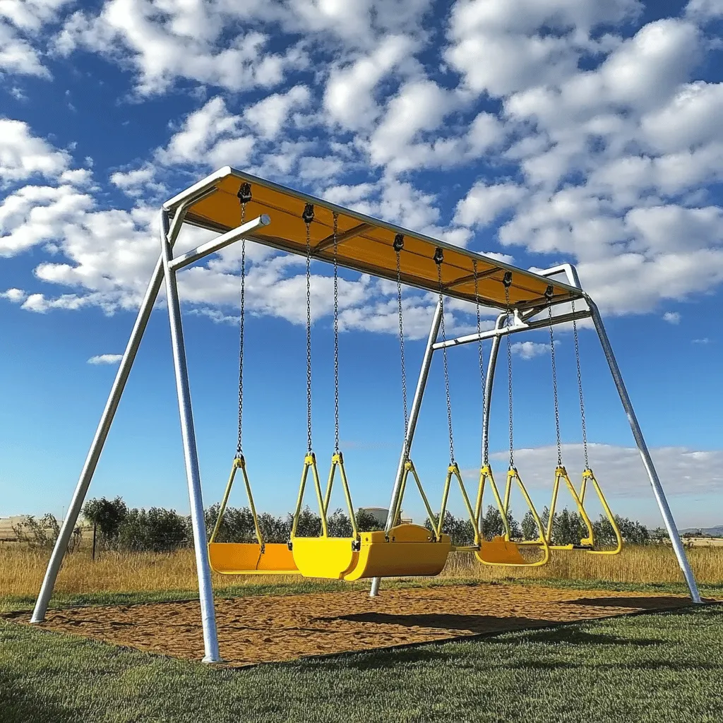 Los parques con columpios son esenciales para el desarrollo infantil. Estos espacios permiten que los niños jueguen y se diviertan. Los columpios son una parte clave de esto. Ayudan a los niños a mejorar su equilibrio y coordinación. Además, fomentan la socialización. Cuando los niños juegan juntos, aprenden a compartir y hacer amigos.