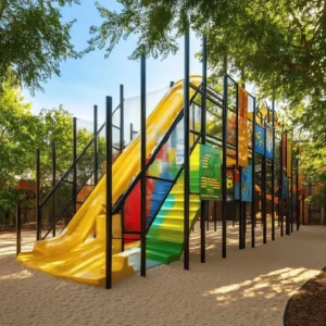 Los parques de juegos son pequeños mundos llenos de aventuras. Aquí, los niños pueden jugar, explorar y aprender. El juego es vital para su desarrollo. Jugar al aire libre mejora la salud física y mental. Además, fomenta la creatividad y la amistad.