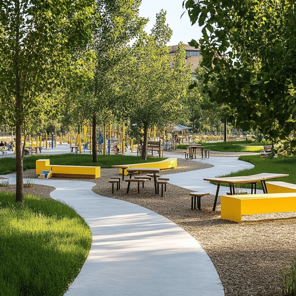 Los parques públicos son lugares mágicos. Son espacios donde todos pueden relajarse y disfrutar. Te ayudan a conectar con la naturaleza y con otras personas. Además, ofrecen muchas actividades divertidas. Un buen parque debe tener áreas de juego y mobiliario urbano cómodo. De esta manera, todos pueden disfrutar sin preocupaciones.